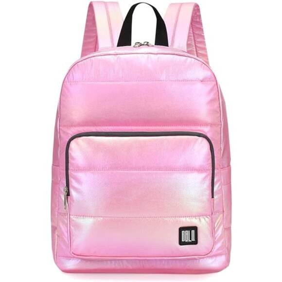 Handbags - Backpack Purse for Women, Small Quilted Nylon Lightweight Backpack, Water
